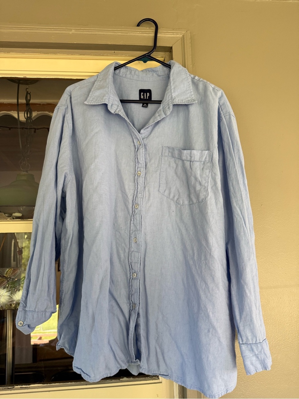 GAP  Light Blue Casual Button-Down Shirt
